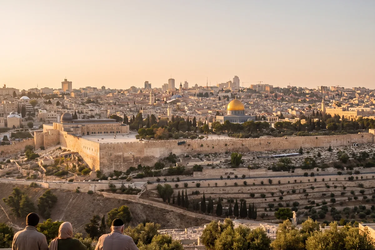 נוף העיר העתיקה בירושלים מהר הזיתים